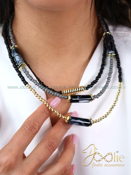گردنبند زنانه فشن مدل لاین کد N3130