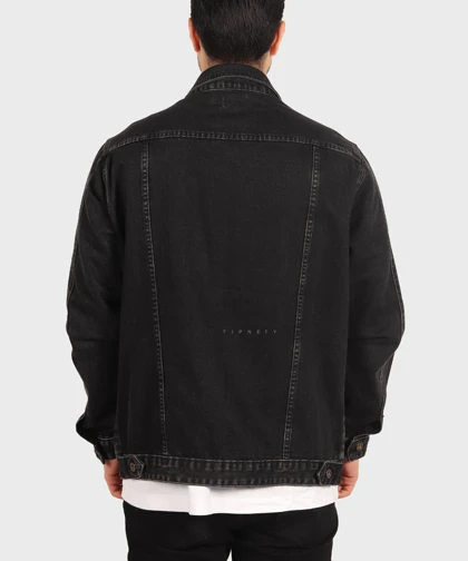 کت جین ذغالی ساده 0264