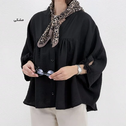 شومیز زنانه سیلک جلو چین | آی بولک