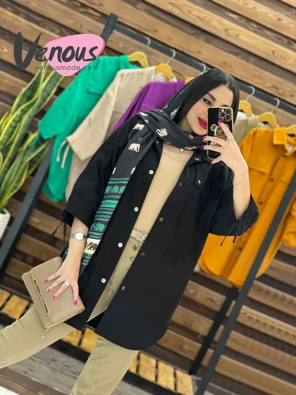 مانتو لینن آستین گت