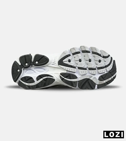 کفش کتانی مردانه و زنانه سفید طوسی Saucony pro grid omni 9 مدل 8634