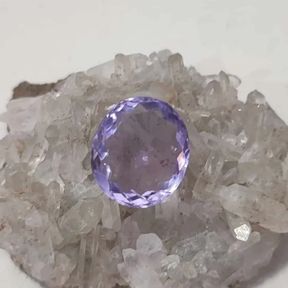 گردنبند نقره با سنگ آمیتیست کد 500(بدون زنجیر)