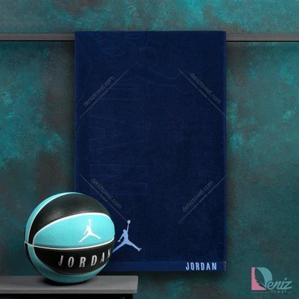 حوله ورزشی JORDAN سرمه ای آبی بزرگ