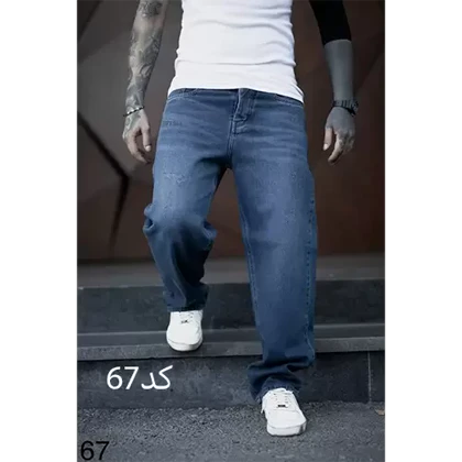 شلوار بگ مردانه(ابی)