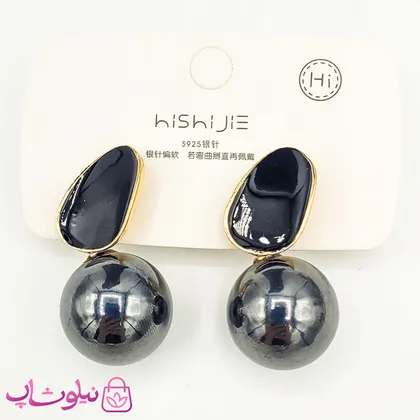 گوشواره آویز زنانه رنگ مشکی
