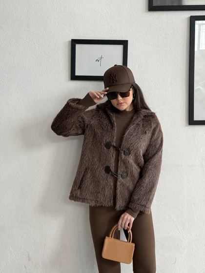 پالتو کتی " پرسا " رنگ موکا