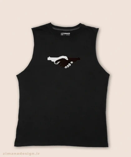 تاپ مردانه و زنانه طرح دست به تفنگ کد 949