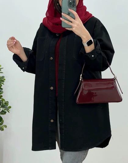 کت جین بلند رنگی سبا(ایراد دار)