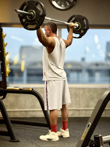 ست رکابی و شلوارک کاپا kappa بسکتبالی بدنسازی سفید استخوانی