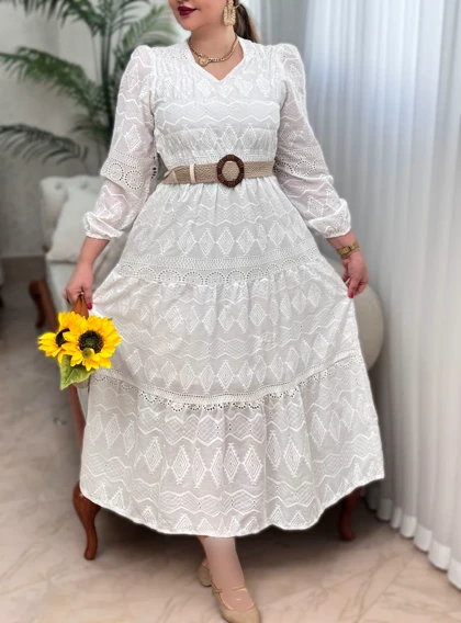 پیراهن سوزندوزی بهسو 3036