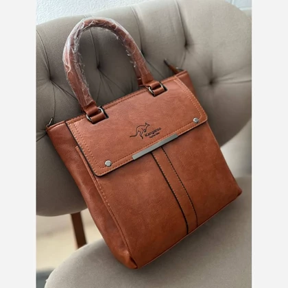 کیف اداری زنانه چرم ایستاده مدل کانگرو