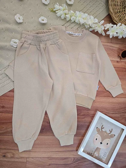 بلوز شلوار اسپرت بیسکویتی