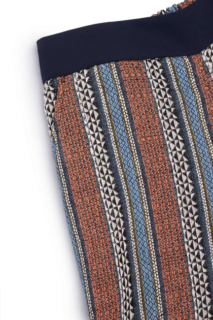 شلوار لینن ژاکارد - 8098