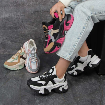 کفش و کتانی زنانه بالنسیاگا BALENCIGA رنگ کرم