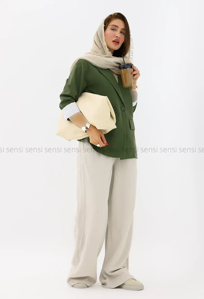 کت دوکمه لینن کد1004187