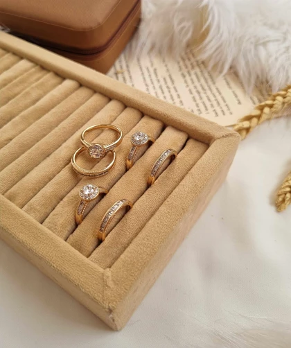 انگشتر حلقه پشت حلقه جواهری دریا ژوپینگ