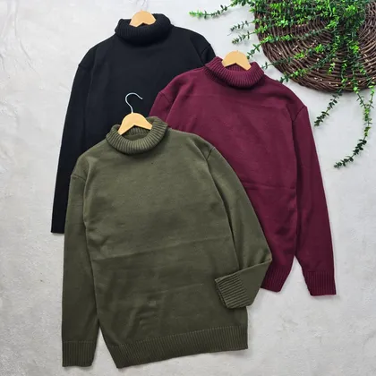 بافت یقه اسکی مردانه کد 80952