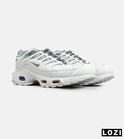 کفش کتانی مردانه و زنانه سفید طوسی NIKE AirMax Plus TN Ultra مدل 7709