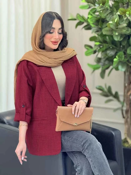 مانتو دو دکمه فرانک