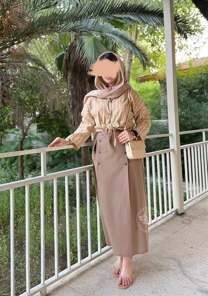 ست شومیز و دامن نیکا