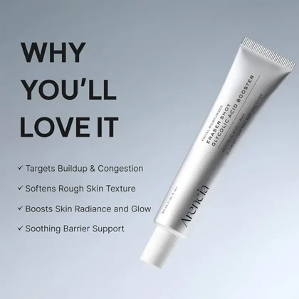 بوستر سرم لایه بردار و روشن کننده گلیکولیک اسید آرنسیا Arencia مدل Eraser Shot