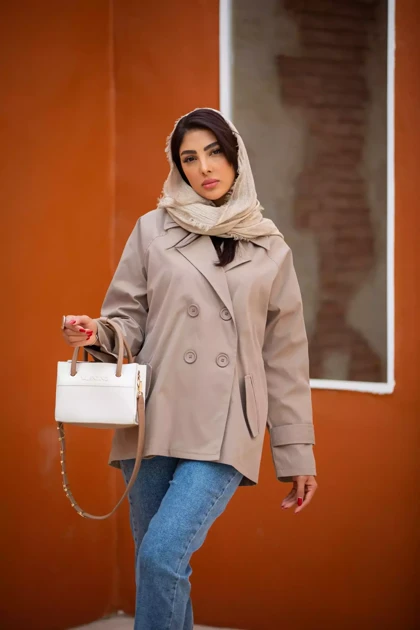 بارانی ترنج کت مایا جیب نقابدار