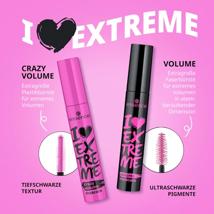 ریمل حجم دهنده اسنس مدل I Love Extreme Volume