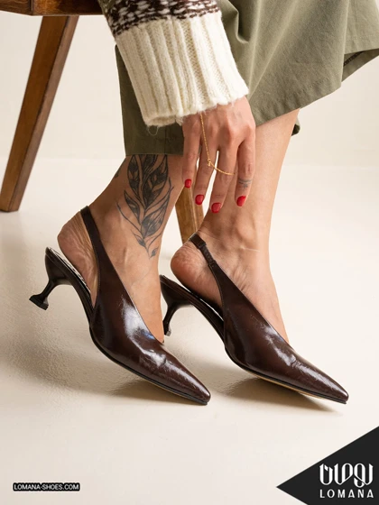 کفش پاشنه لاله لومانا - کد 2698