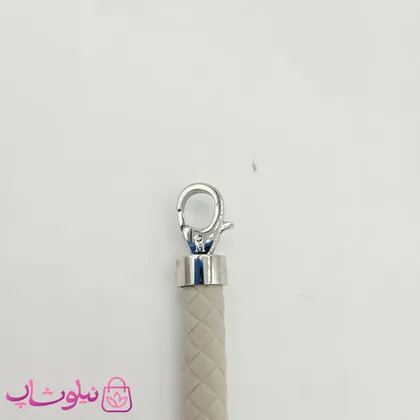 دستبند امگا رابر طوسی روشن با قفل نقره ای کیفیت مستر