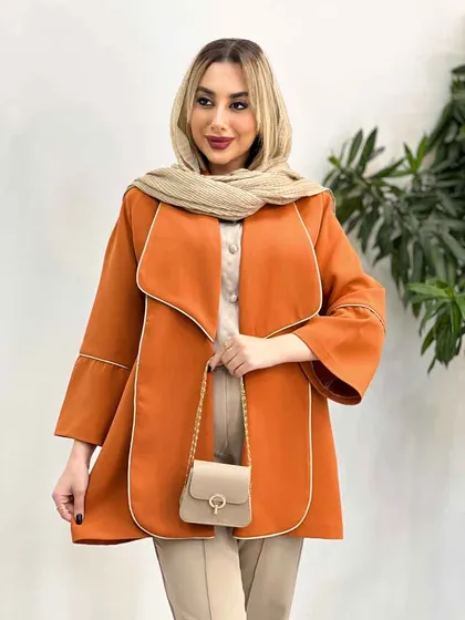 مانتو مغزی دوزی طلایی