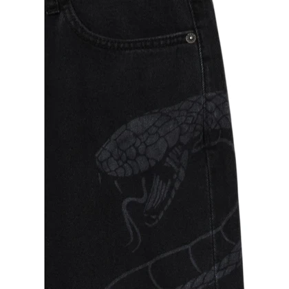 شلوار جین مردانه بگ استایل طرح snake از cropp کد 211