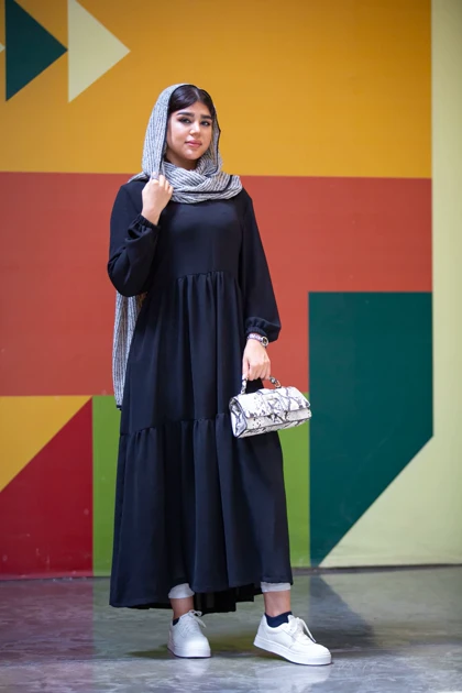 کنفی کراش یقه 7 دامن طبقه‌ای
