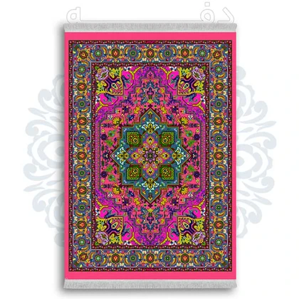 فرشینه از جنس پارچه هازان مخمل ترک طرح سنتی و مدرن برند دفه کد DDSS228