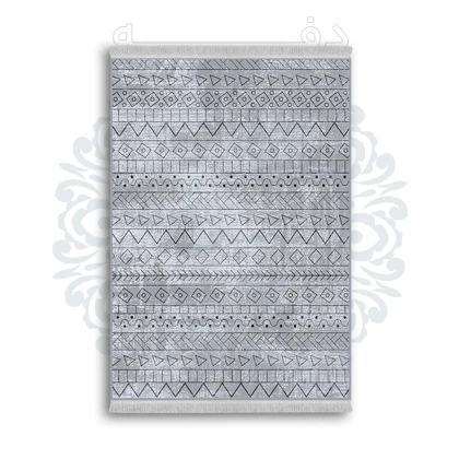 *جدید* فرشینه از جنس پارچه شانل مخمل ترک طرح فانتزی برند دفه کد 818