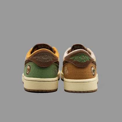 نایکی جردن 1 ساق کوتاه وودو Nike Jordan 1 Retro Low OG Voodoo