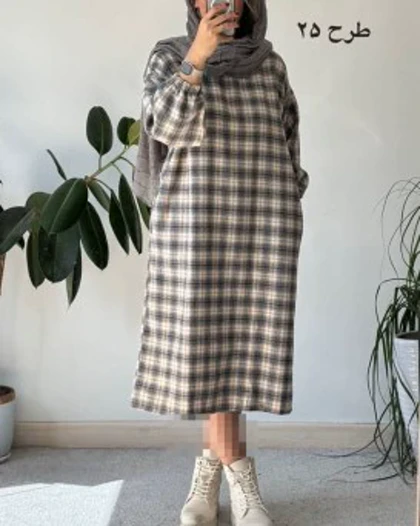 کفتان پشمی چهارخونه دیبا 5