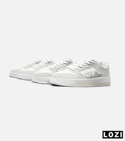 کفش کتانی مردانه طوسی سفید NIKE AirForce Draw