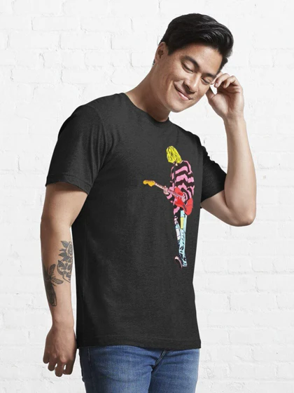 تیشرت nirvana نیروانا Kurt Cobain Artistic Modern Pop Portrait Design کد 174403