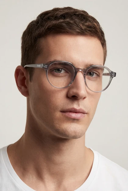 عینک فتوکرومیک دی فرانکلین مدل D.franklin Ultra Light S Round Full Photochromic Grey / Grey