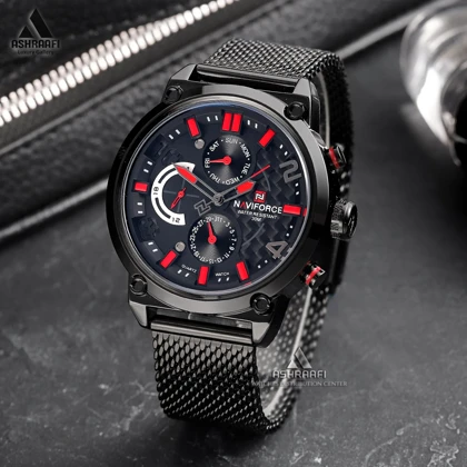 ساعت نیوی فورس بند حصیری Naviforce NF9068KR