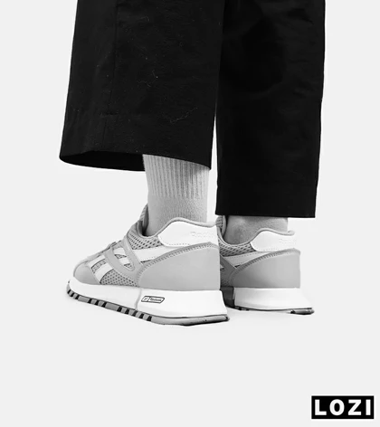 کفش کتانی مردانه و زنانه طوسی سفید Reebok