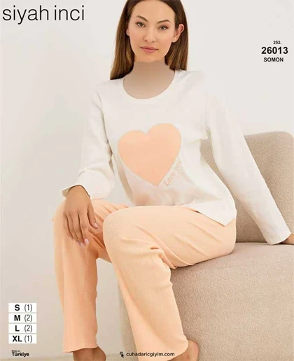 بلوز و شلوار راحتی سیاه اینجه کد 26013