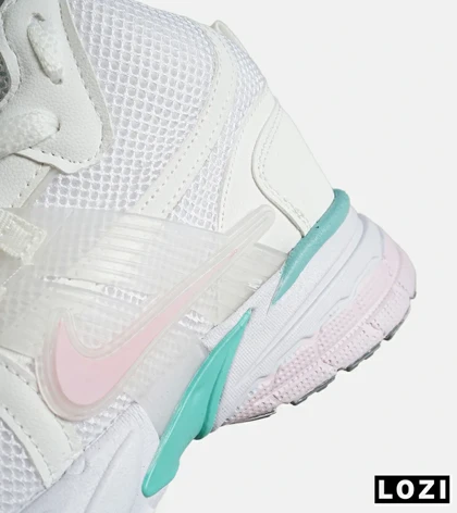 کفش کتانی ساق‌دار مردانه و زنانه سفید صورتی Nike cushlon مدل 7703