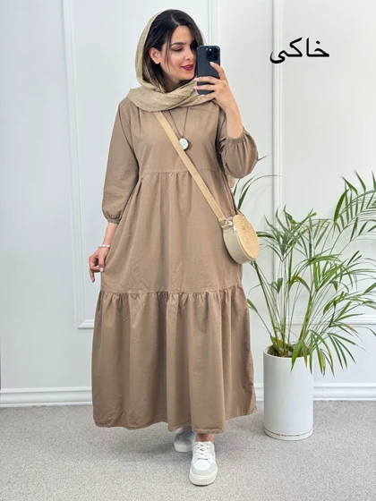 پیراهن مانتویی دریا لینن