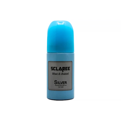 مام رول ضد تعریق مردانه اسکلاره مدل Silver حجم 60 میلی لیتر - رایحه Bleu De Chanel