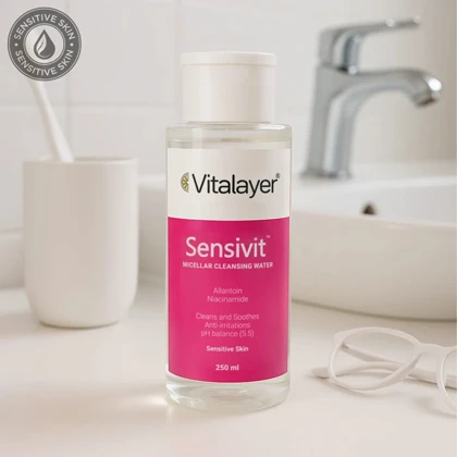 میسلار واتر ویتالیر مدل Sensivit مناسب پوست حساس حجم 250 میلی لیتر