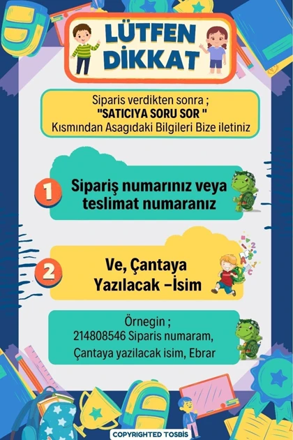 کوله پشتی بچگانه tosbis tosbis
