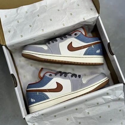 کفش نایک ایر جردن وان لو فانتوم دنیم Nike Air Jordan 1 Low Phantom Denim