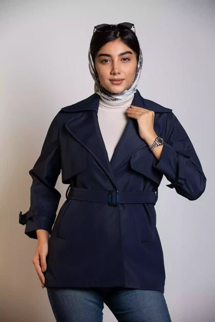 بارانی کوتاه ژیله دار