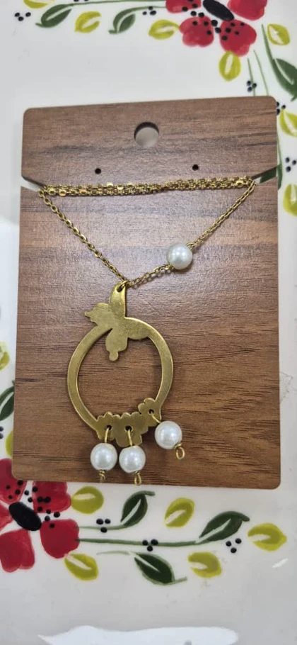 گردنبند برنج طرح سنتی